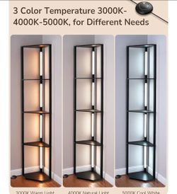 Corner LED bookshelf