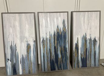 Abstract Canvas Wall Art Set of 3