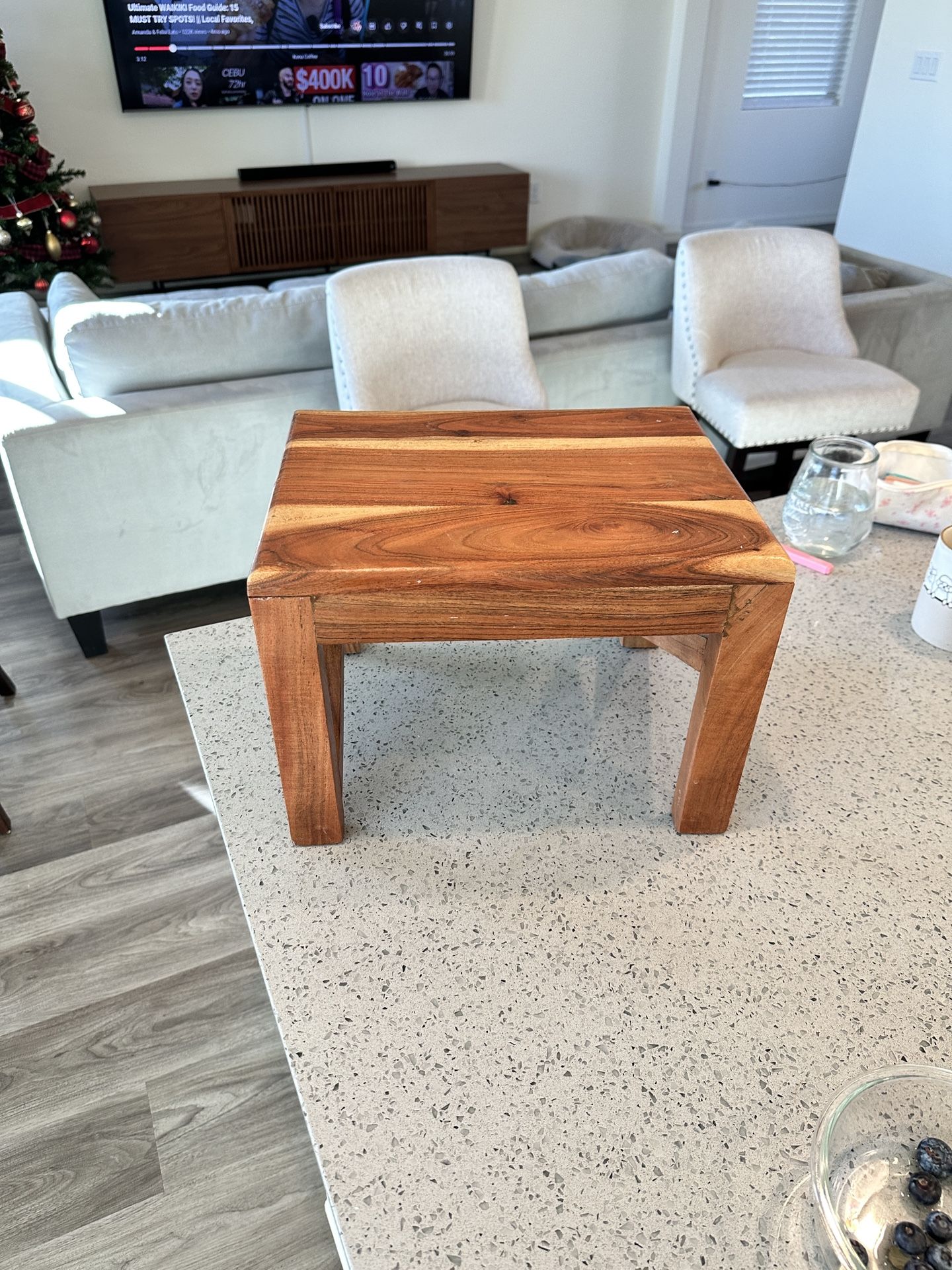 Solid Wood Accent Stool