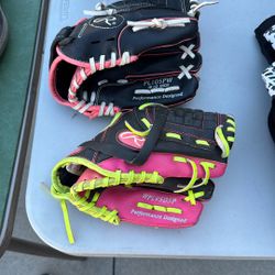 Girls baseball gloves
