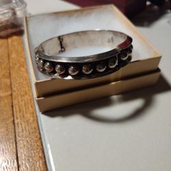  Sterling Silver Bubble Bangle Bracelet 