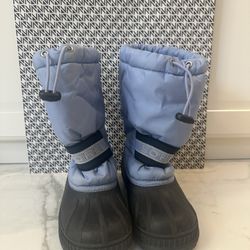 Sorel Snow Boots, Youth Size 4, Light Blue 