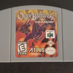 Ogre Battle 64 Person Of Lordly Caliber Nintendo 64 Video Game Cartridge N64