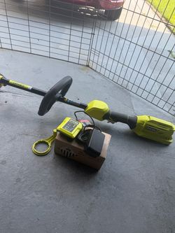 Ryobi 40v weed eater w/ New Battery & charger