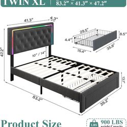 Twin Extra Large Bed 