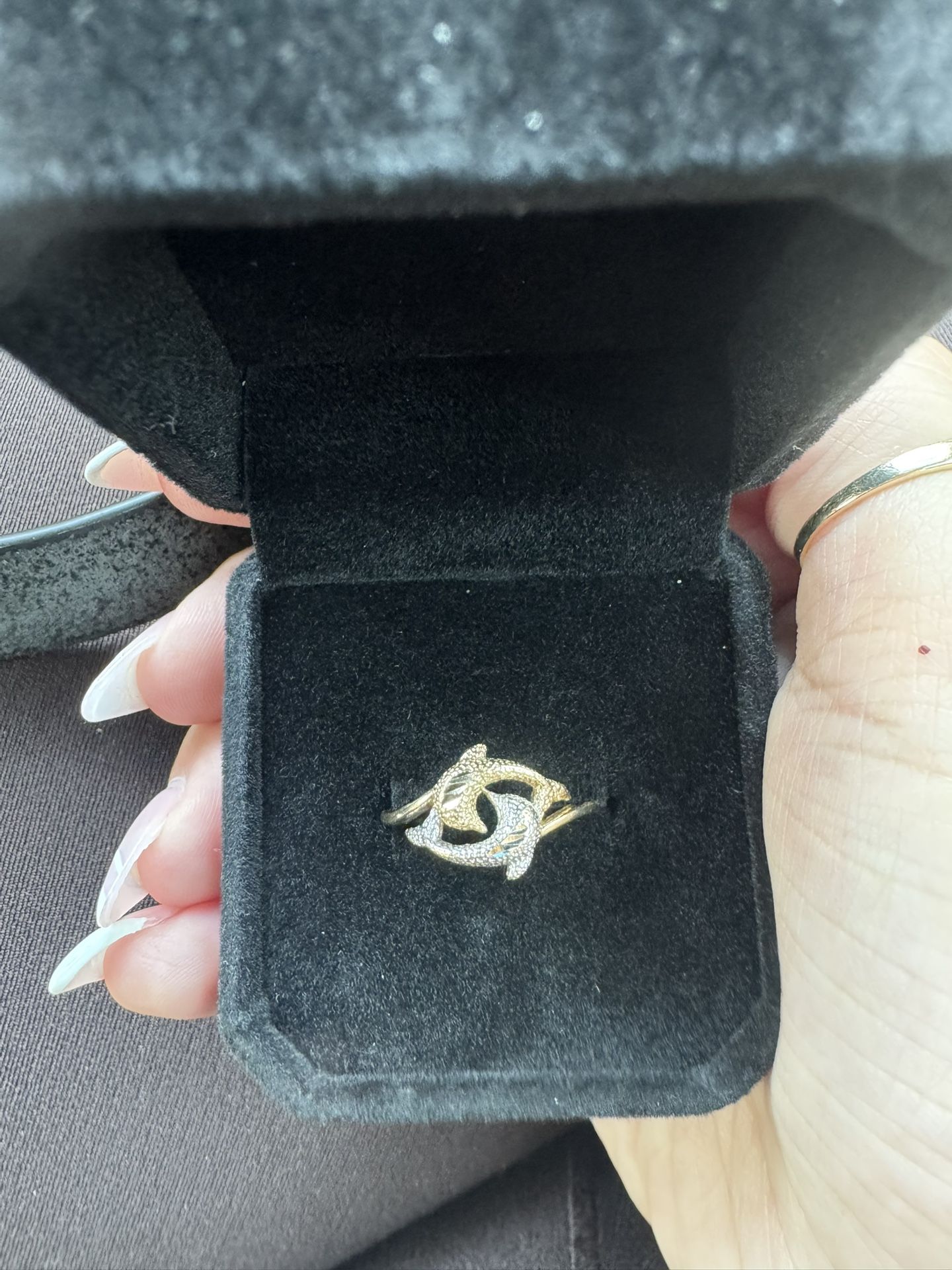 14k two toned gold ring