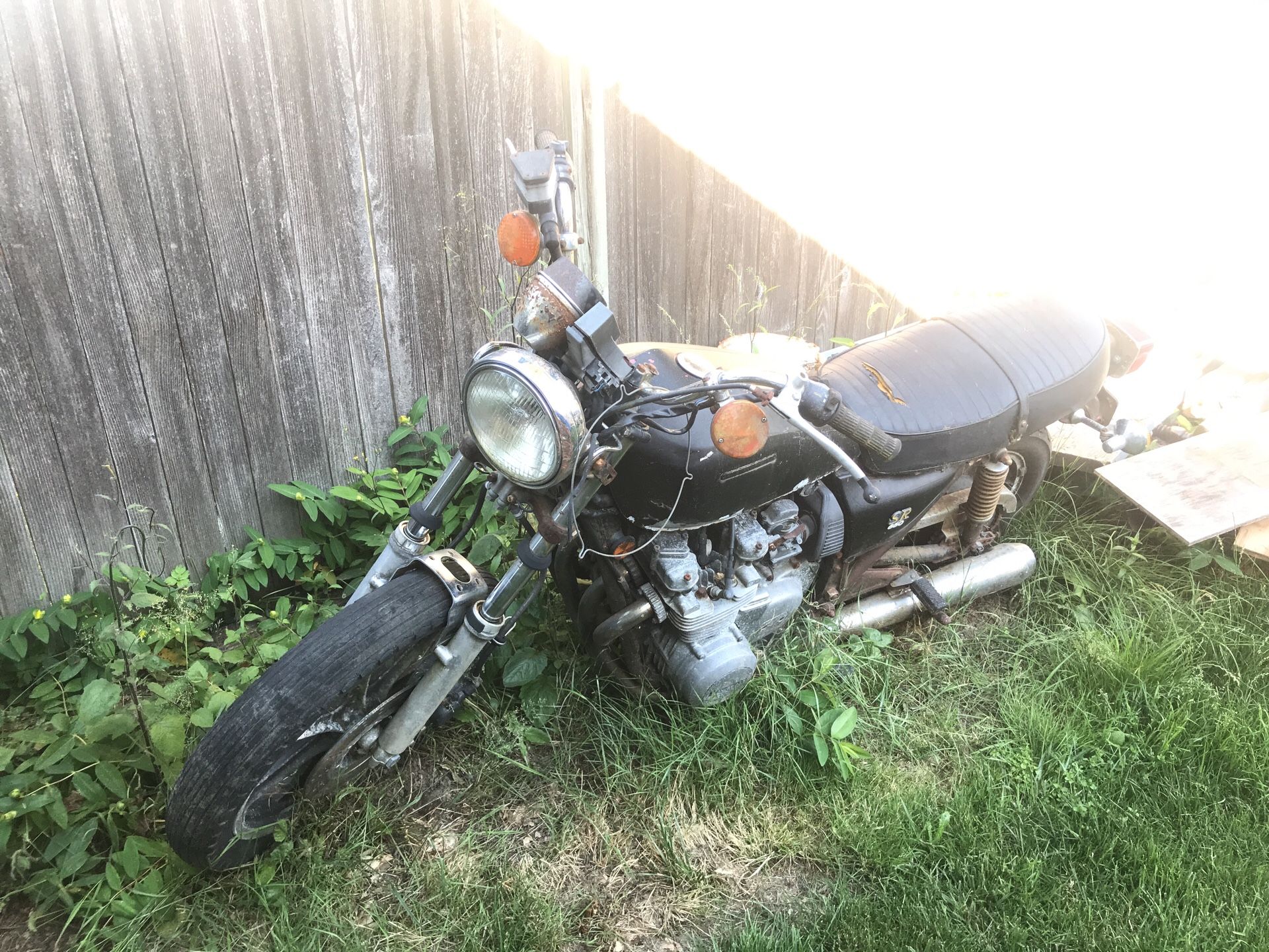 Old Kawasaki motorcycle