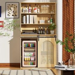 Wood Pantry/Bookshelf