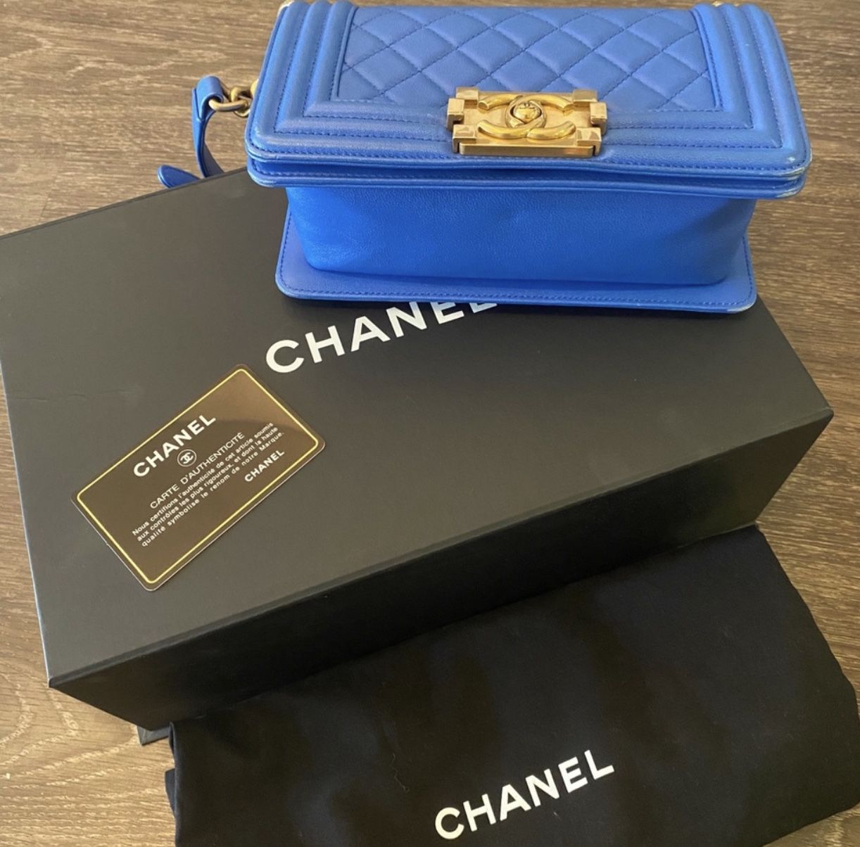 Authentic Chanel Small Size Leboy