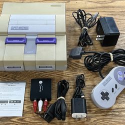 SNES Super Nintendo NES System SNS-001 Gaming Console