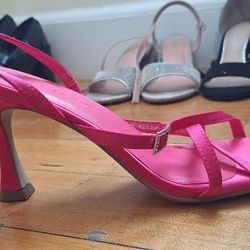 Hot Pink Low Heels