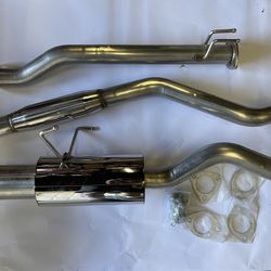 Stainless [4 Inch] Tip Catback Muffler Exhaust for [02-05] [Honda civic SI]