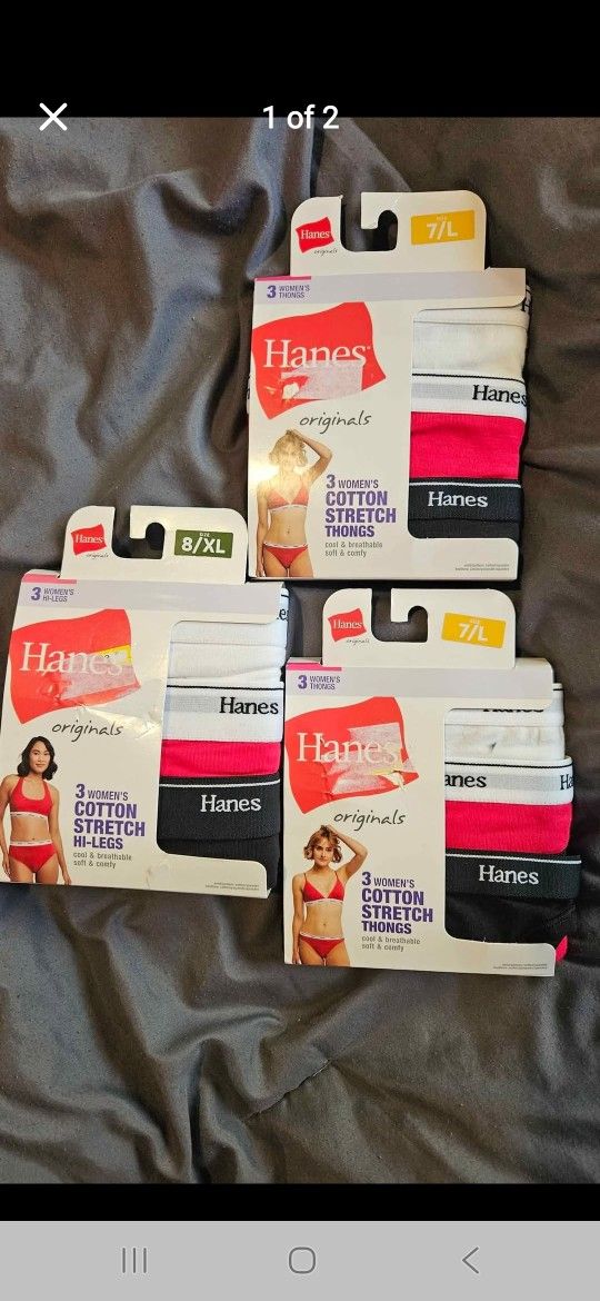 New Ladies Hanes Underwear