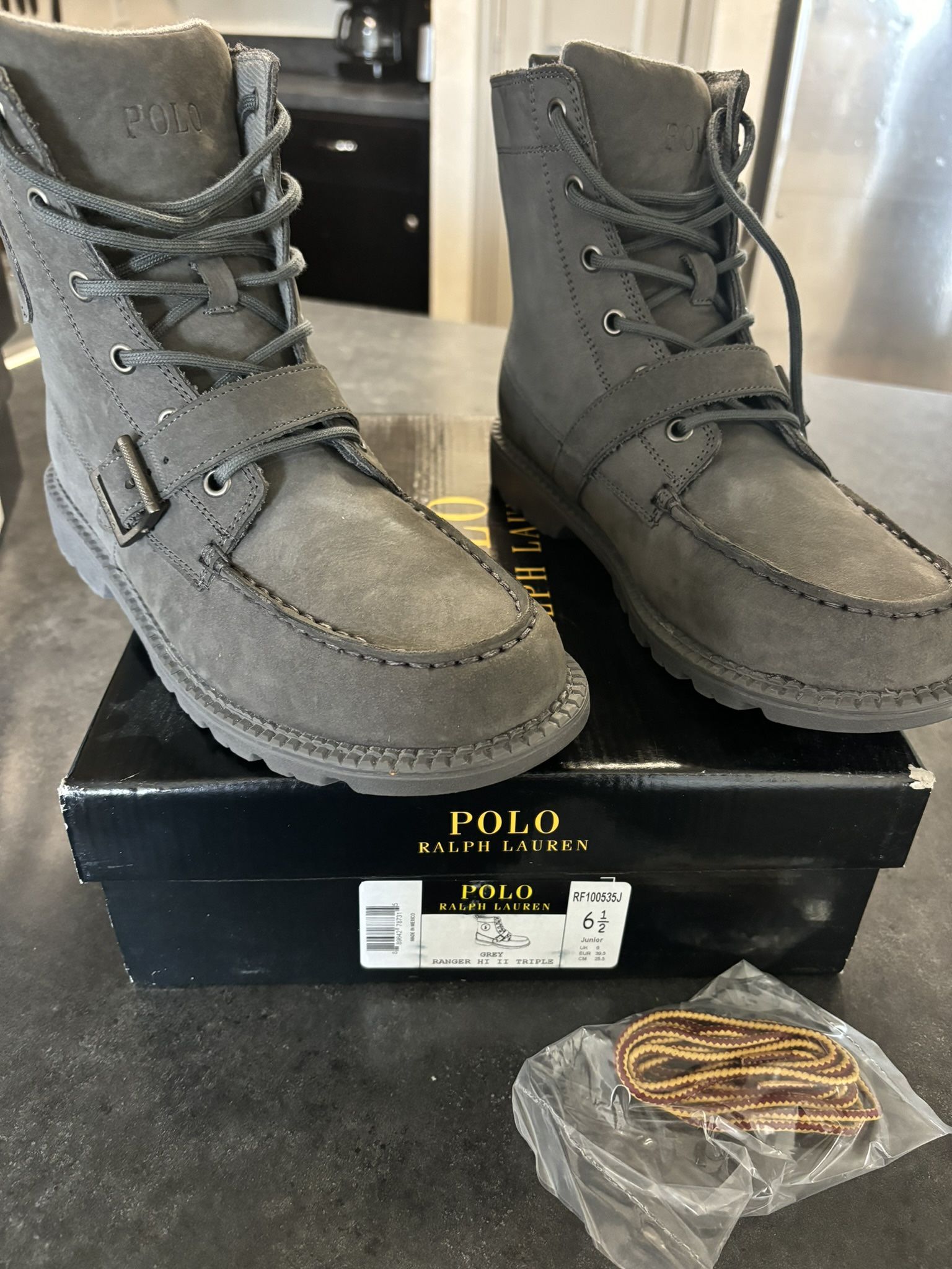 Grey Polo Boots