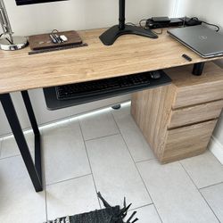 Computer Desk With Storage And File Cabinet