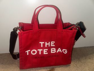 The tote bag red large shoulder purse
