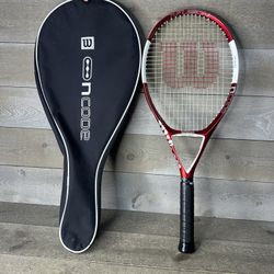 Wilson N Code N Fusion Tennis Racquet Racket 4 5/8" 27.5" 110sq In With Cover 