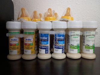 Similac Ready-to-Feed Infant Formula Lot with Disposable Nipples (22 Bottles Total)
