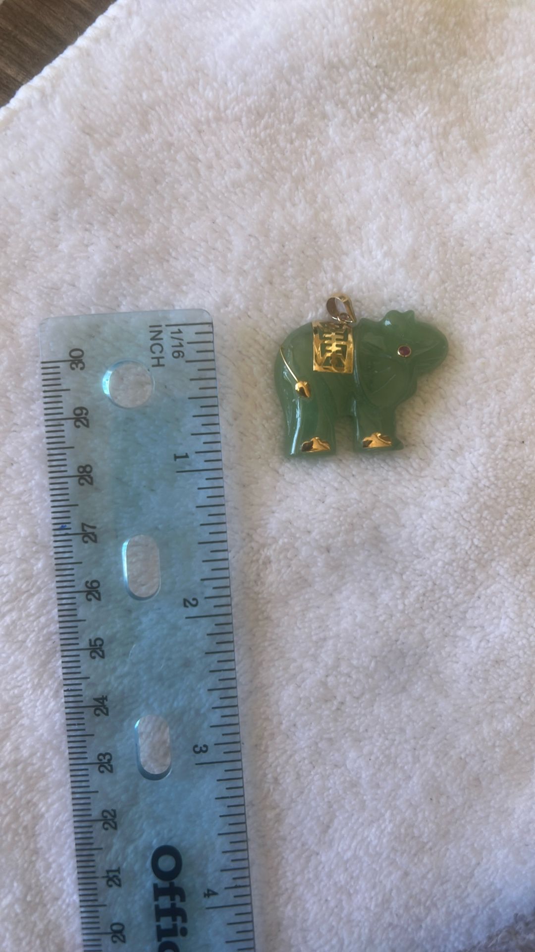 Jade Elephant Pendant