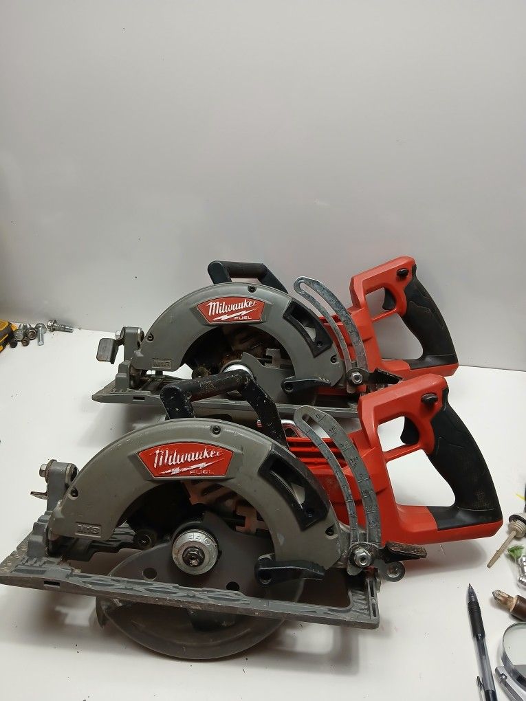 2 Milwaukee M18 FUEL 7-1/4" Rear Handle Circular Saw. Firm Price