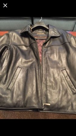 XL Black leather jacket