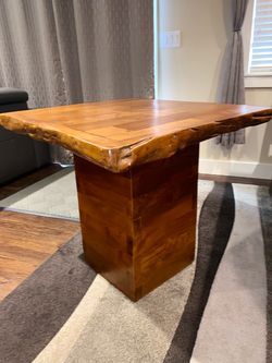 Solid wood bistro table