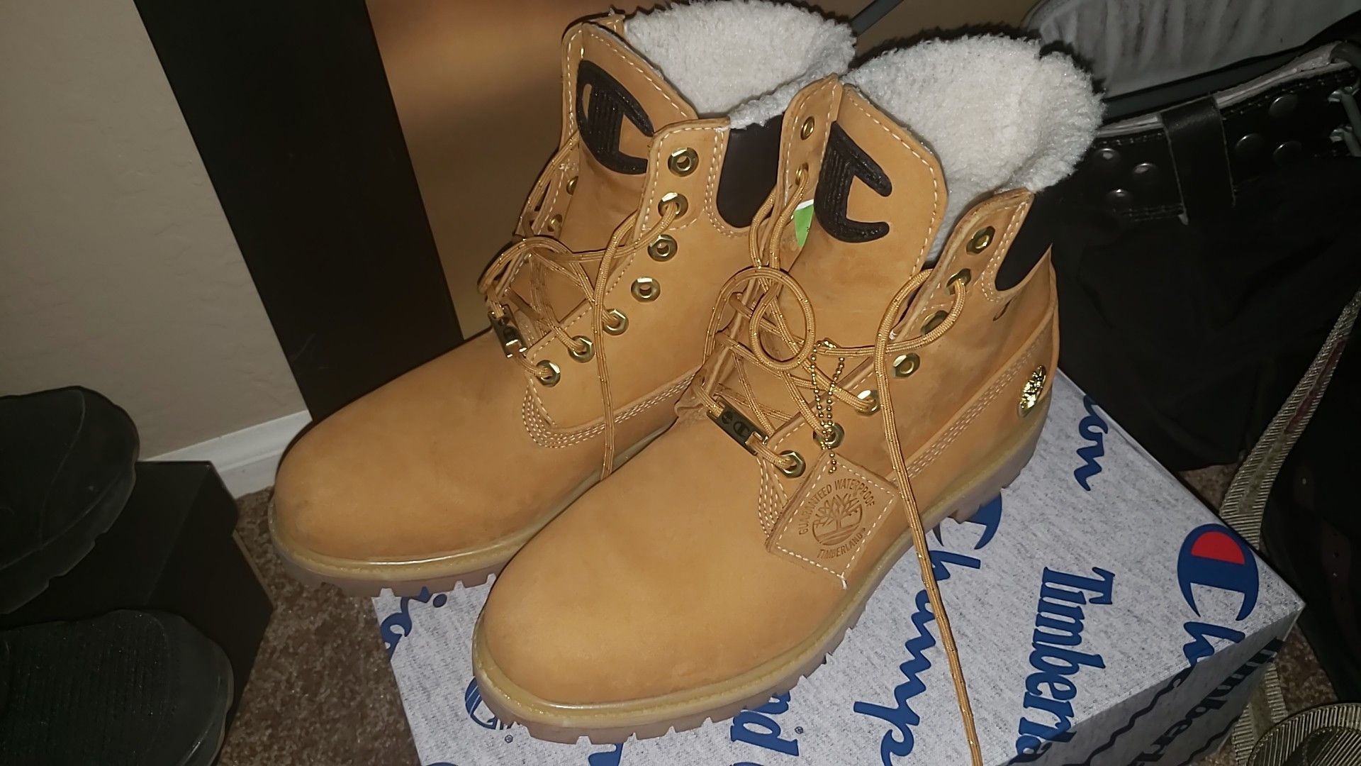 Champion timberlands for sale. size 10 $150 obo bought it for $250 with receipt and extra laces. My loss your gain