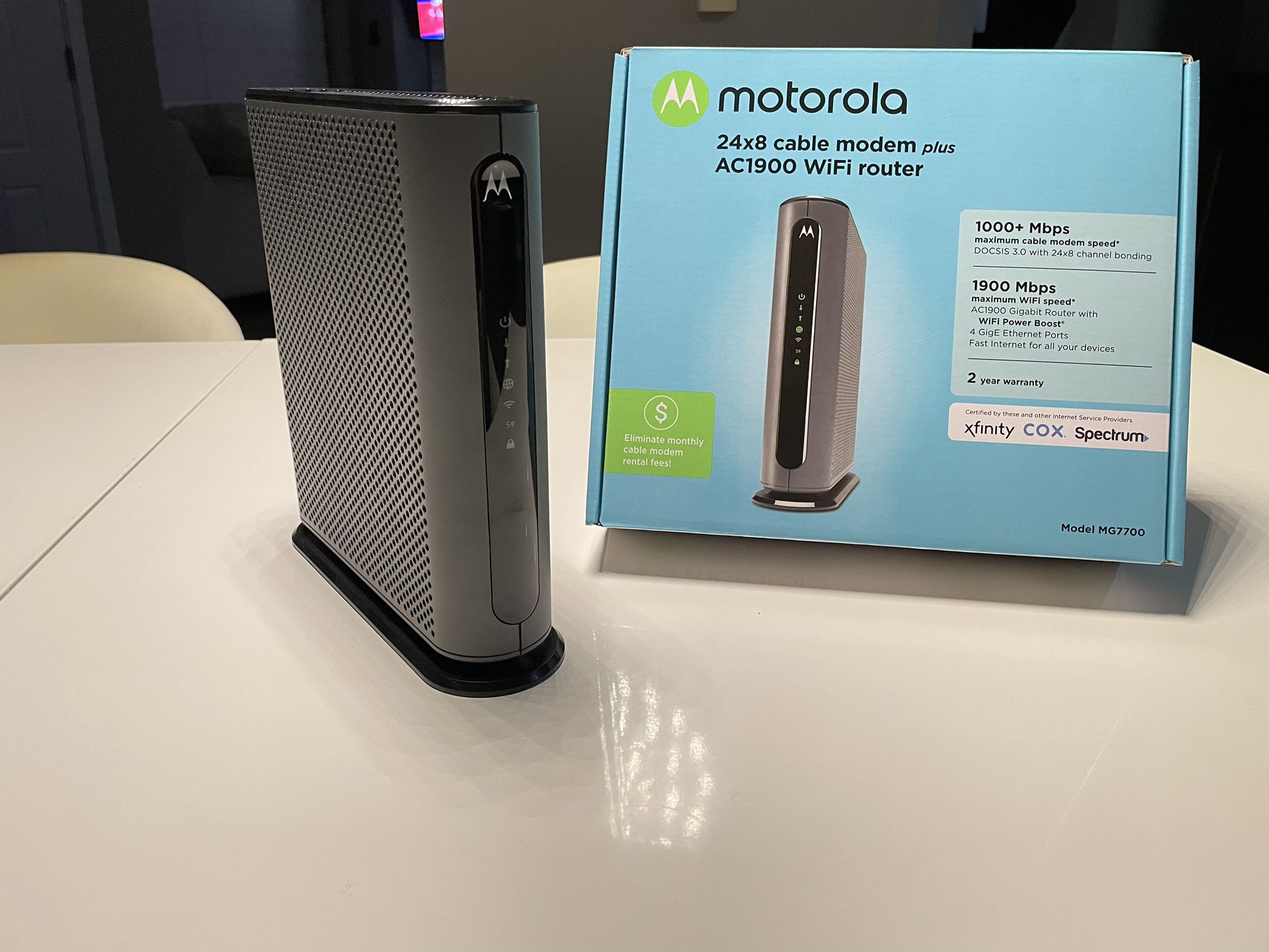 motorola modem and router