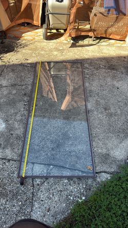 Large Framed Glass Panel
