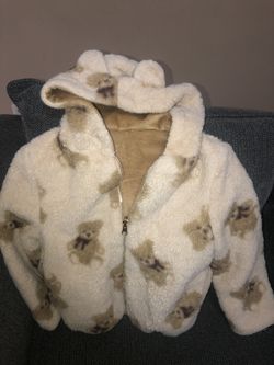 Girls Faux Fur Jacket Size 7
