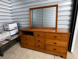 Dresser and mirror