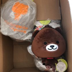 !!Brown bear backpack for kids