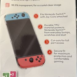 Nintendo Switch Protective Case + Screen Protector Brand New