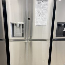 LG 36” Side By Side With Door In Door Refrige Unused 
