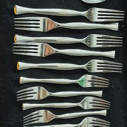 Yamazaki Stainless Flatware Forks And Spoons 