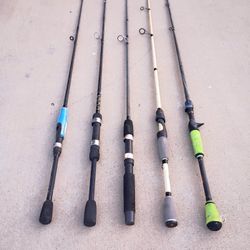 Fishing Poles Set of 5v