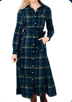 Highland Harvest Flannel Maxi Dress