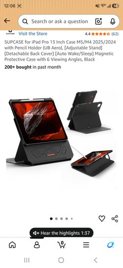 Supcase UB AERO for IPAD PRO 13 M4 and M5