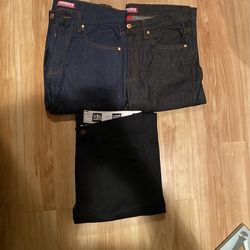 2 Lowrider Jeans, 1 FB County Black Jeans