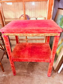Shabby Chic Vintage Velvet Table