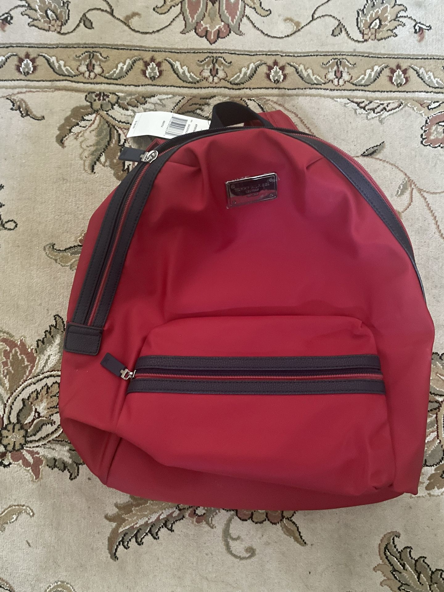 tommy hillfiger backpack red new with tag