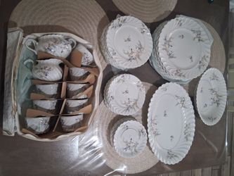 Vintage haviland Limoges Orsay Porceline plates set