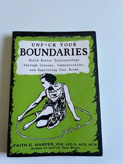 Unf*ck Your Boundaries by Faith G. Harper Paperback Self Development Book Self Help Book