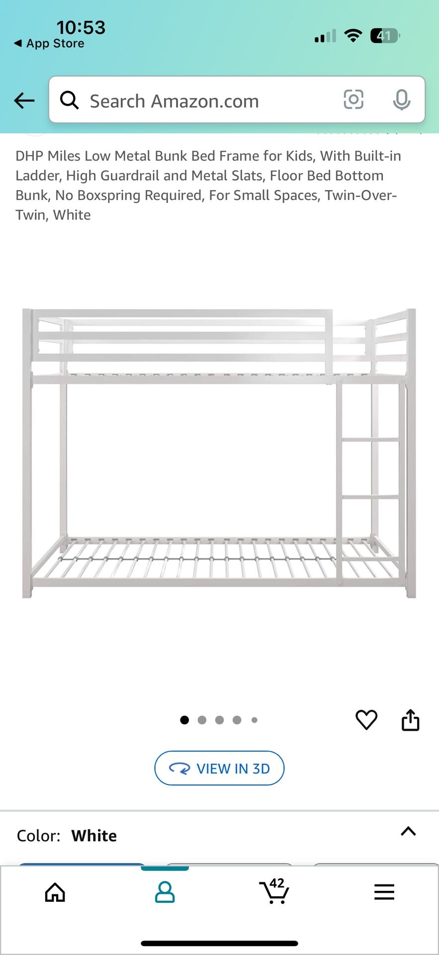 Never Used Bunk Bed Twin