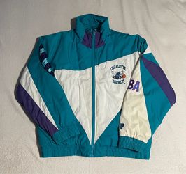 Vintage Charlotte Hornets Pro Player Jacket Coat Large 90s NBA Basketball