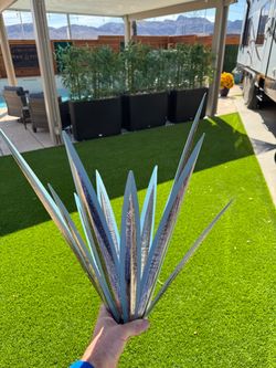 Metal agave plants, brand new, 4 total