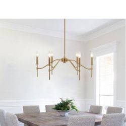 Gold Chandelier - 6 Light
