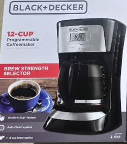 Black + Decker 12-Cup Programmable Coffee Maker - new in box
