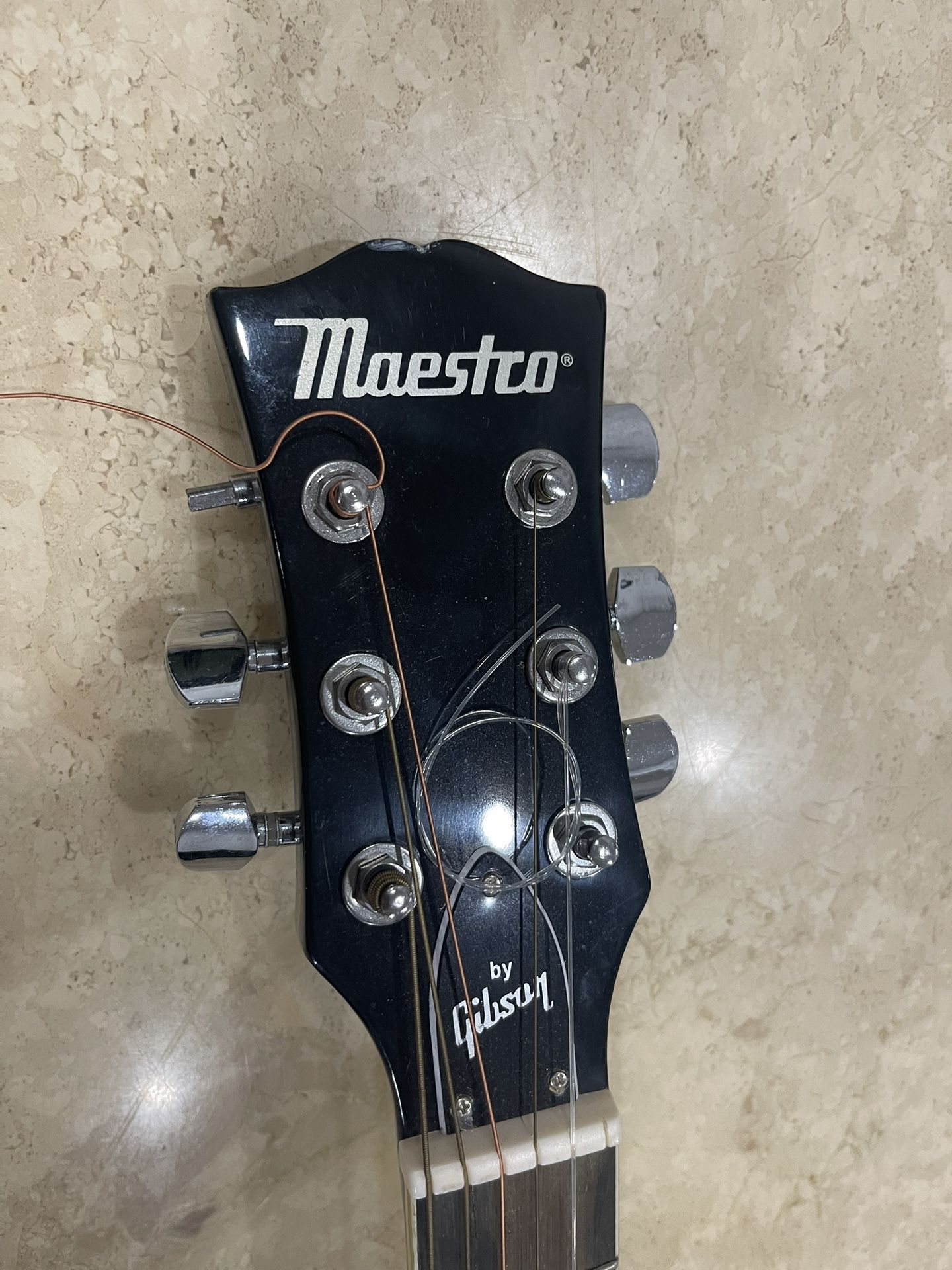 Black Maestro Guitar By Gibson