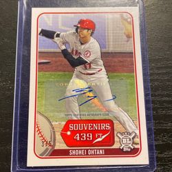 Shohei Ohtani Signed 3 Out Of 5 2021 Topps Big League Souvenirs Shohei Ohtani Baseball Card #SO-3